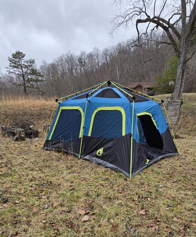 10-Person Dark Room Instant Cabin Tent with Rainfly