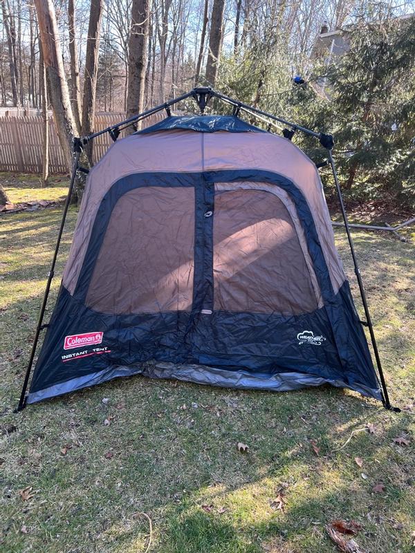 Coleman Camping Tent with Instant Setup, 4/6/8/10 Person Weatherproof Tent  with WeatherTec Technology, Double-Thick Fabric, and Included Carry Bag