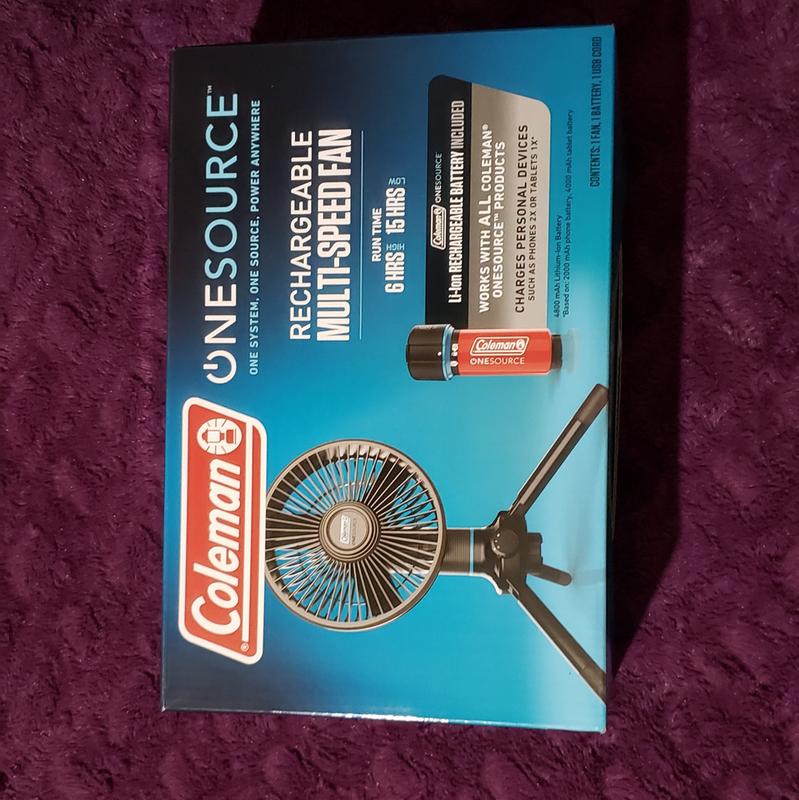 Coleman Rechargeable Lithium Ion Fan 