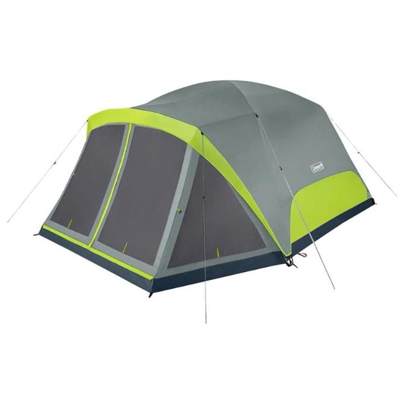 Skydome 8 Person Camping Tent with Screen Room Rock Grey Coleman