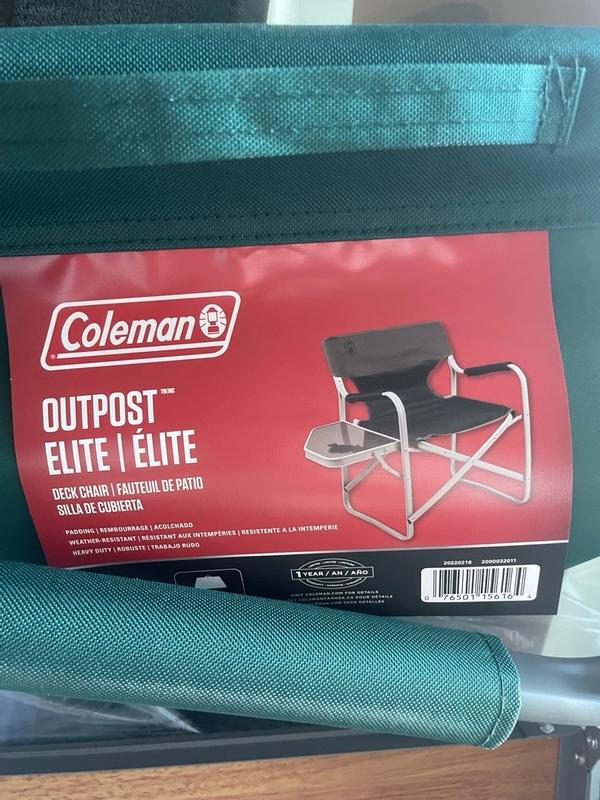 Coleman outpost elite deck hot sale chair