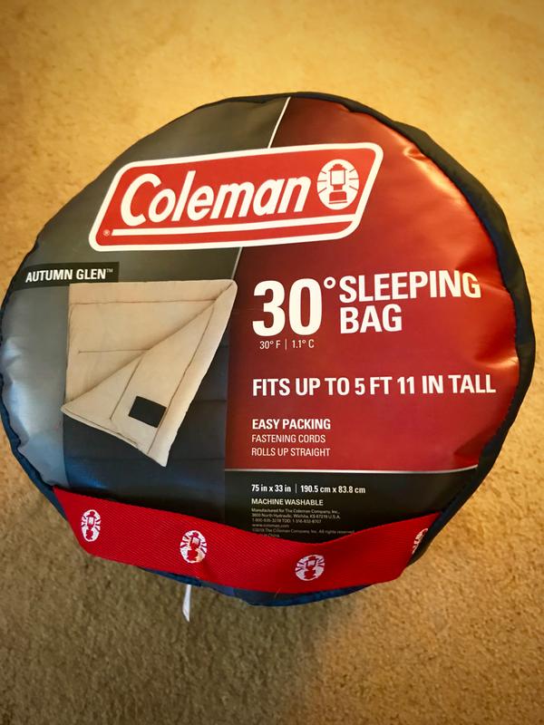 Coleman Brazos Cold Weather Sleeping Bag, 20 40 Degree, Adult Regular