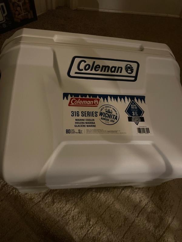 Coleman - marin Coleman 316 Series 120-Quart Marine Hard Ice Chest Cooler