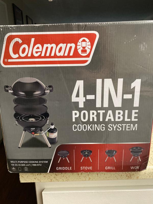 Coleman 4-in-1 Portable Propane GAS Cooking System ( Black )