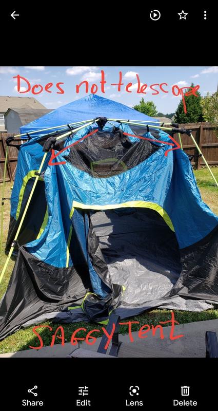 Coleman darkroom outlet 10 person tent