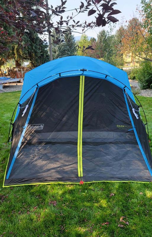 6 Person Carlsbad Dark Room Dome Camping Tent with Screen Room