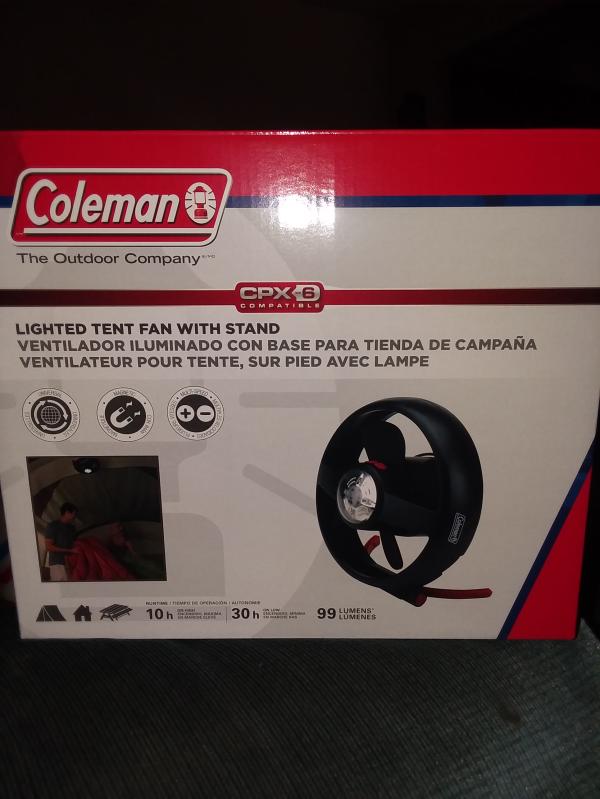 CPX® 6 Lighted Tent Fan with Stand | Coleman