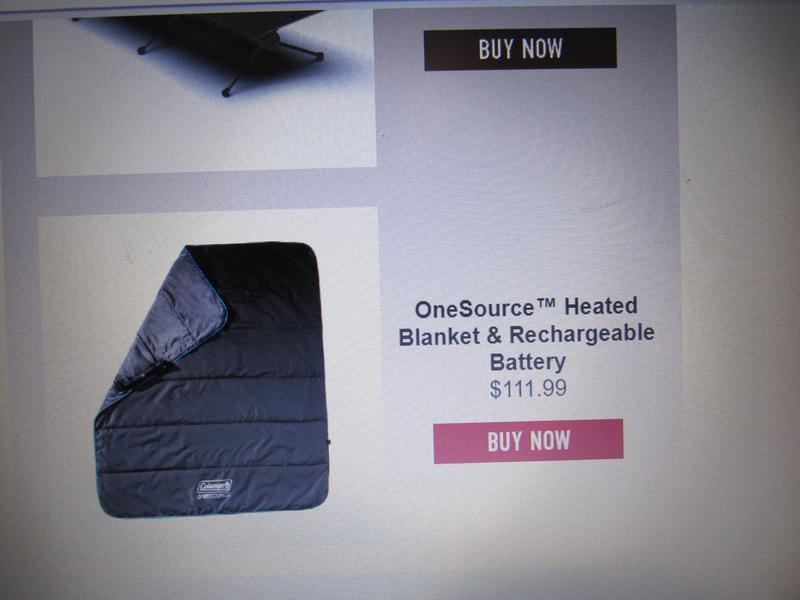 Coleman OneSource Heated Chair Pad & Rechargeable Battery