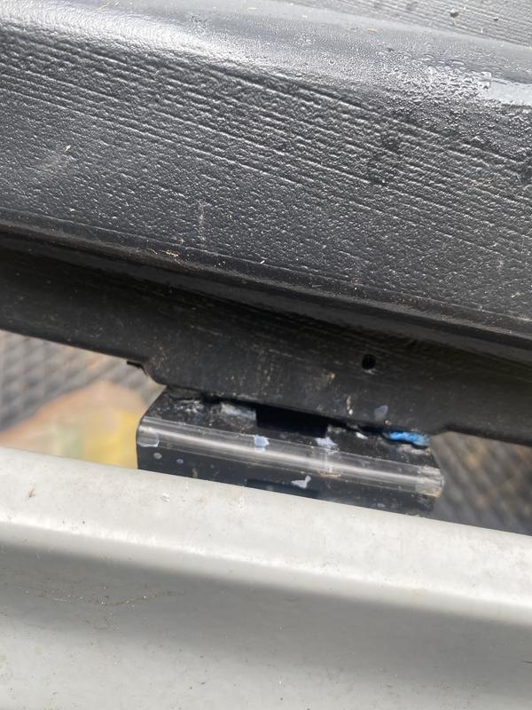 That’s where we had to super glue the screws