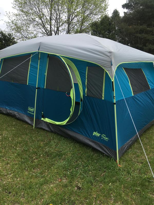 Coleman® 8-Person Tenaya Lake™ Fast Pitch™ Cabin Camping Tent with Closet,  Light Blue 