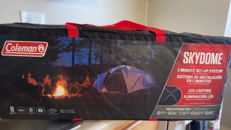 Skydome™ XL 8-Person Camping Tent with LED Lighting