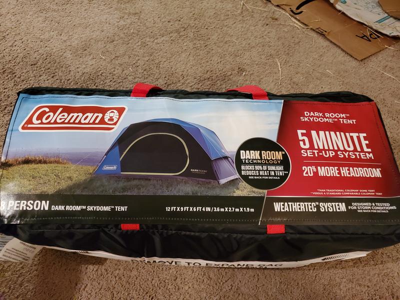 Coleman dark room outlet tent 8 person