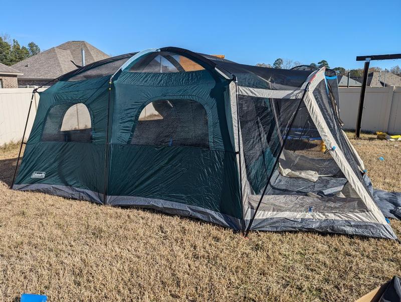 Skylodge 12 Person Camping Tent With Screen Room Evergreen Coleman