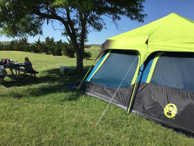 Coleman darkroom tent 10 person sale