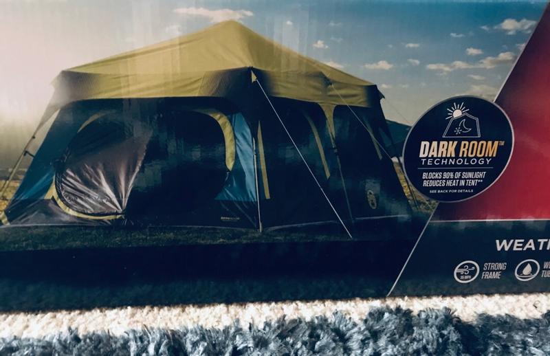 10-Person Dark Room Instant Cabin Tent with Rainfly