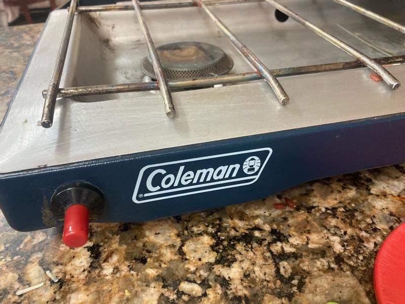 Coleman 2-Burners Propane Electronic Steel Outdoor Stove 2157318