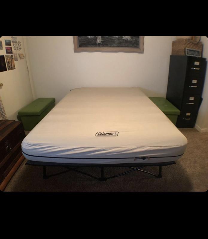 Coleman queen size cot/ popular air matress