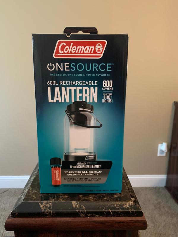 Coleman Divide + Push LED Black Battery Lantern - Henery Hardware