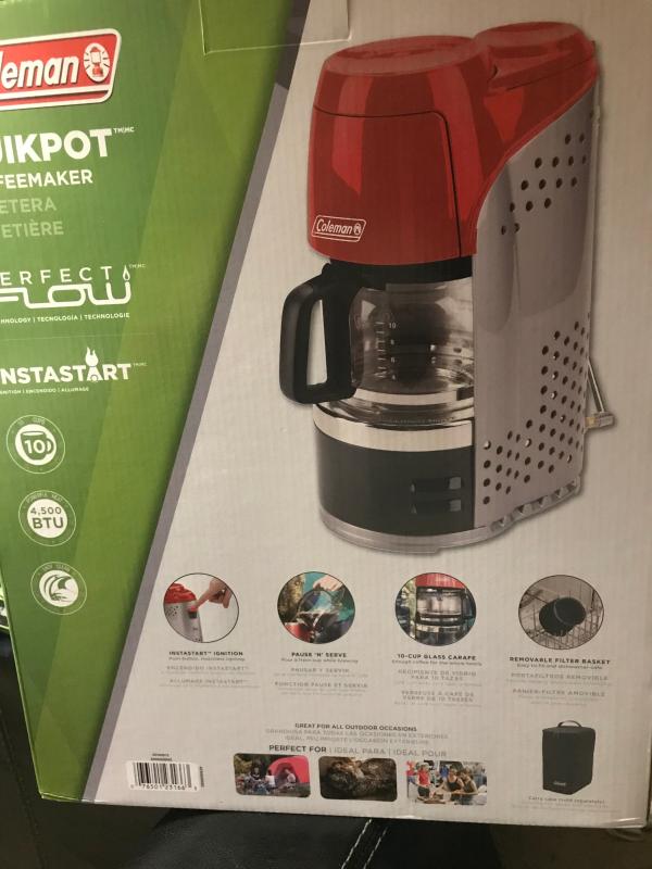 Coleman coffee shop maker for camping