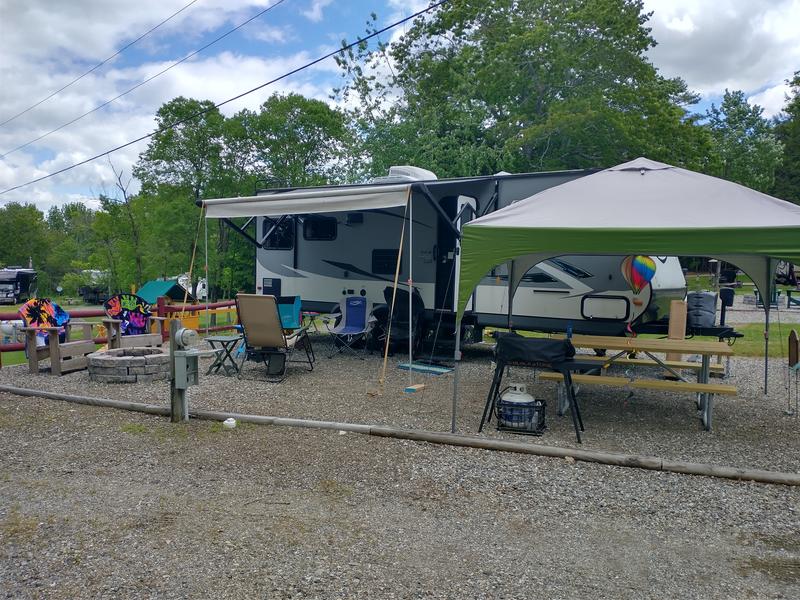 Our first setup of the canopy.