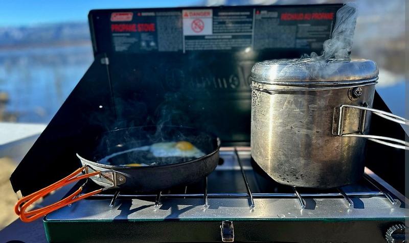 Stainless Steel Camping Stove - Portable Gas Burner With 150 Cm Hose, Perfect For Outdoor Cooking
