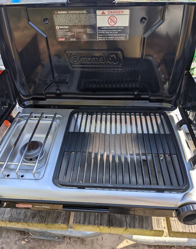 Deluxe Tabletop Propane 2-in-1 Grill/Stove, 2-Burner | Coleman