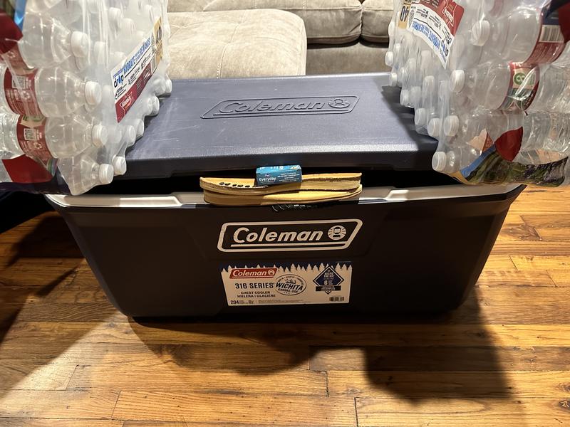 Glacière Rigide Coleman 316 Series 113 L, Gris Cendré 120 QT/ 113