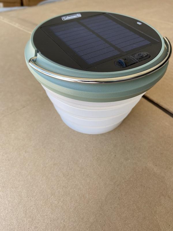 Coleman solar outlet powered lantern