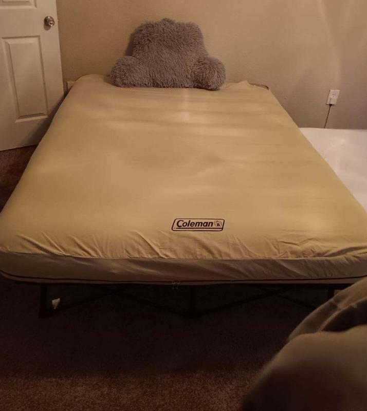 Coleman queen framed airbed hot sale cot