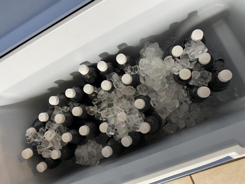 Still had some ice and cold drinks, after 3 days!