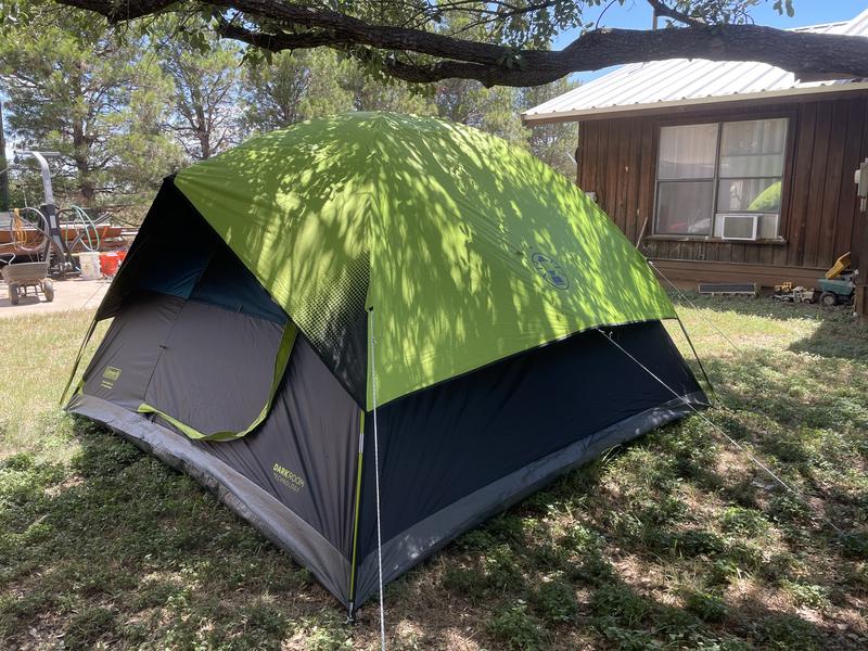 Coleman darkroom tent 6 person fastpitch best sale