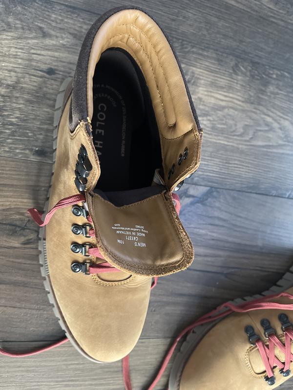 Men's ZERØGRAND Remastered Waterproof Hiking Boots in Brown | Cole