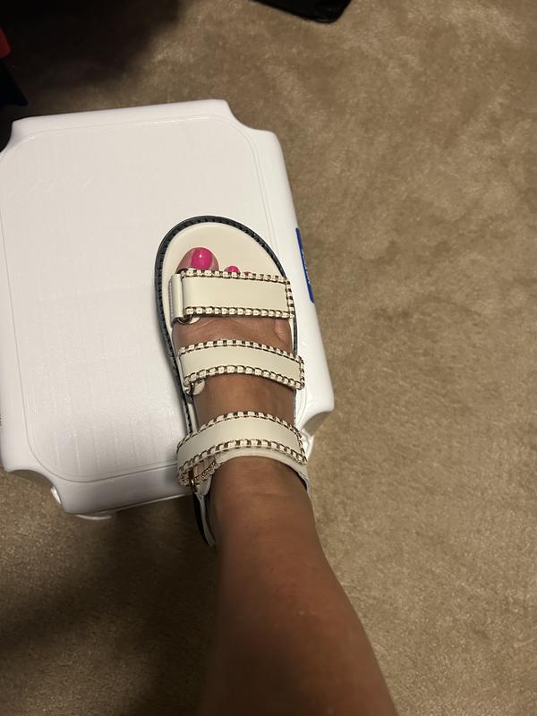 Women's Grandprø Daylin Wedge Triple Strap Sandals in Navy