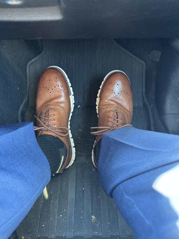 Men's ZERØGRAND Remastered Wingtip Oxfords in Brown | Cole Haan