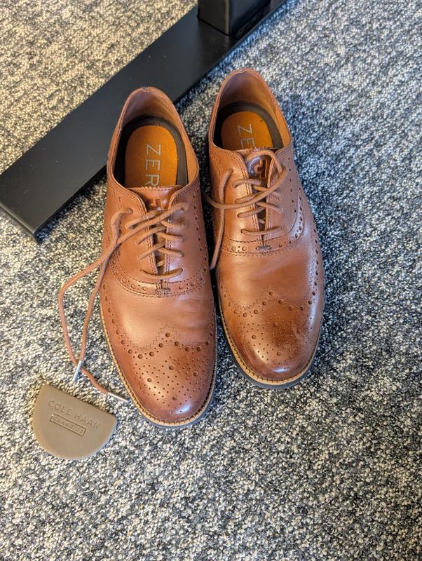 Cole Haan OriginalGrand Wingtip Oxford in Navy Size 10.5, Men's Fashion