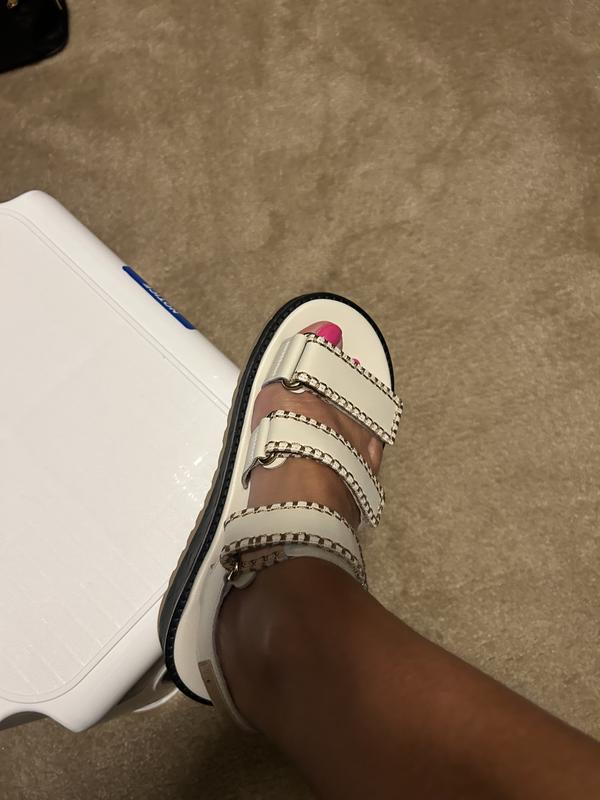 Women's Grandprø Daylin Wedge Triple Strap Sandals in Navy