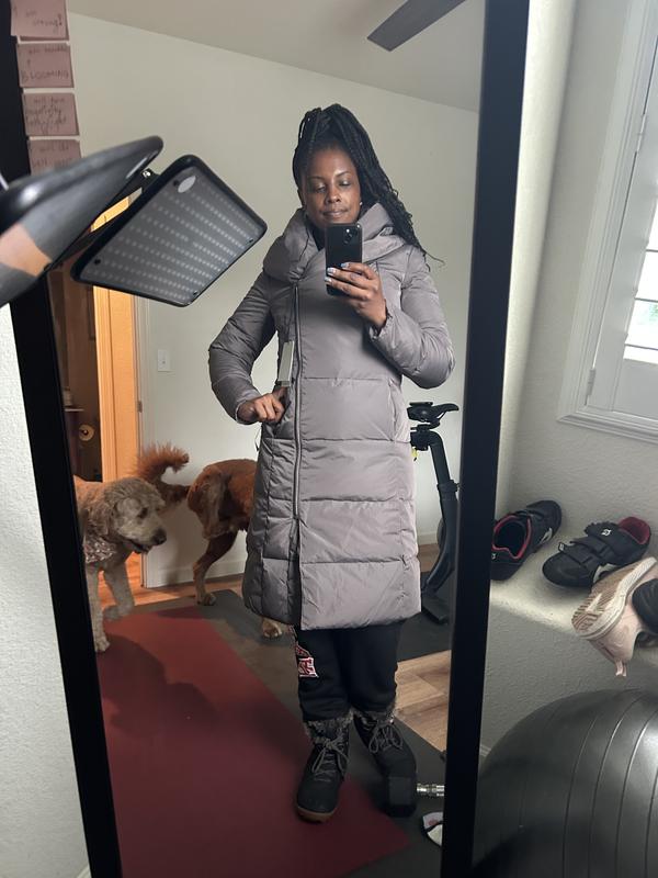 Women's Signature Asymmetrical Collar Convertible Coat 40in in