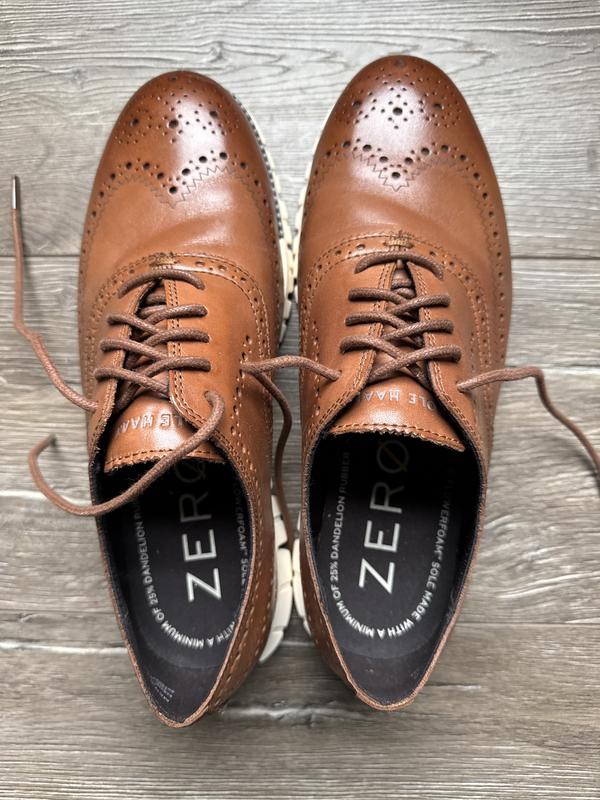 Men's ZERØGRAND Remastered Wingtip Oxfords in Dark Gray | Cole Haan