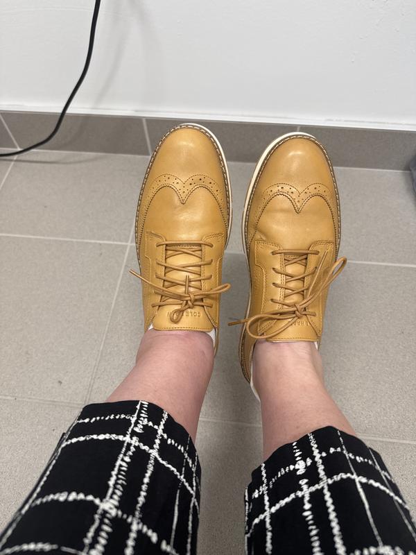 Women's ZERØGRAND Rella Wingtip Oxfords in Silver | Cole Haan