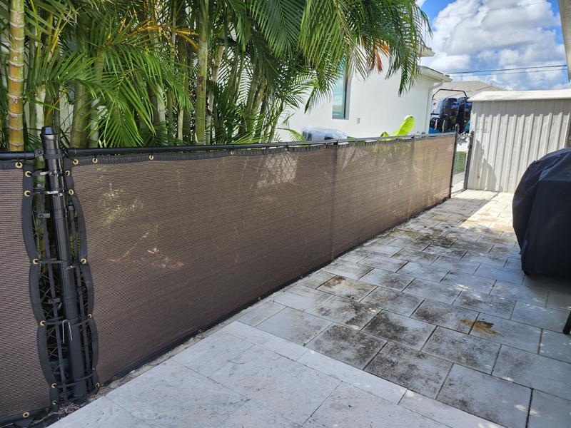 ShadeMart 6' x 58' Fence Privacy Screen Beige Heavy