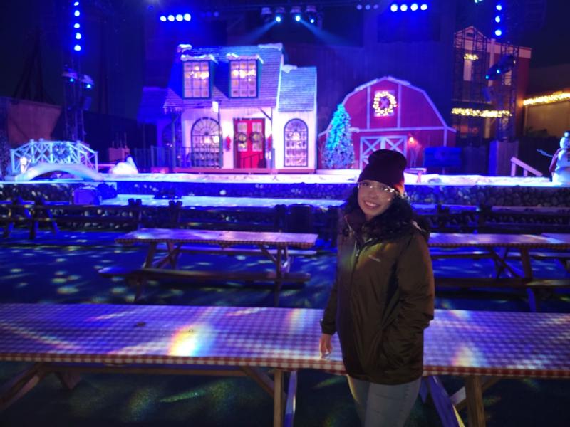 Knott’s Berry Farm on a cold night