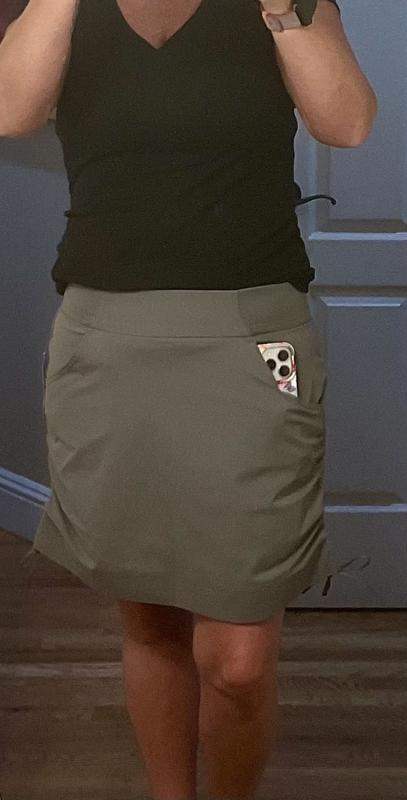 Front view with iPhone 14 (not max) in pocket