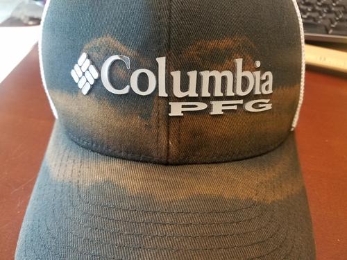 Columbia Men's PFG Ball Cap, White & Blue, L/XL - 1503971-106-L/XL