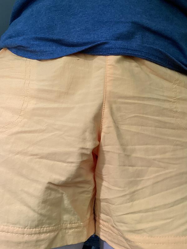 they have extra fabric in crotch area... looks like for a man.