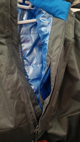 columbia men's alpine action jacket graphite & super blue