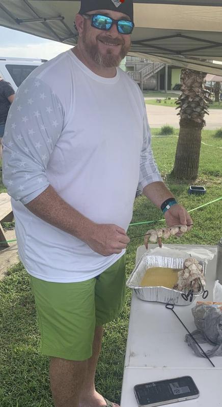 Wear them in the Gulf, then grill up your shrimp without changing.