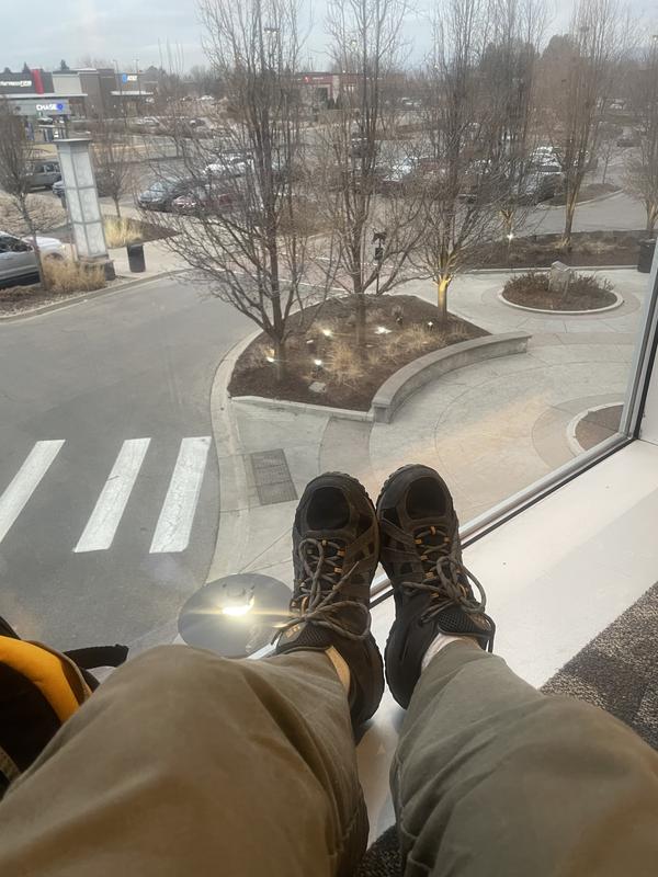 Waiting to go outside.