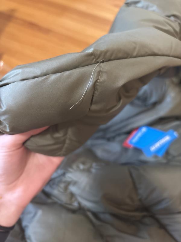 Customer photo for "Loose threads EVERYWHERE"