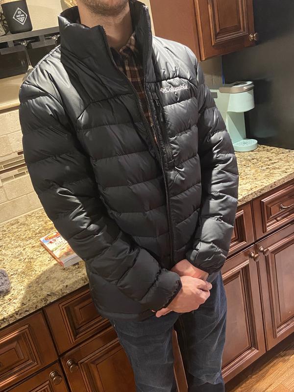 Parka Jacket Men Columbia Men's Autumn Park Zip-Front Down Jacket