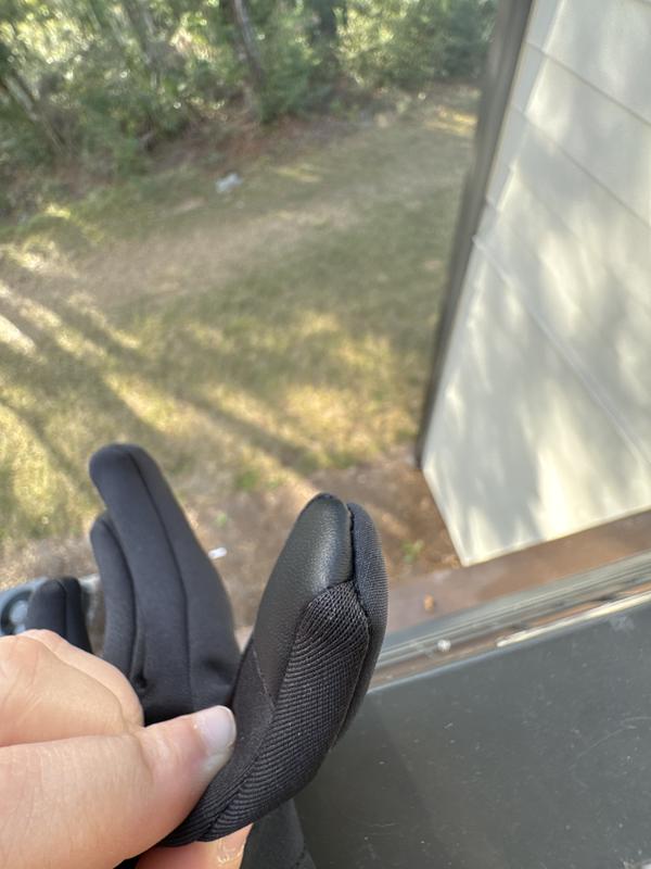 Pointer finger traction sewn into glove